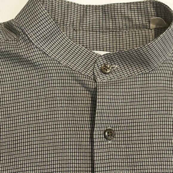 Yves Saint Laurent men's band collar long sleeve button down size 15 1/2 (M) - Picture 2 of 8